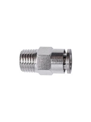 METAL PU FITTING STRAIGHT 8MM X 1/4' M