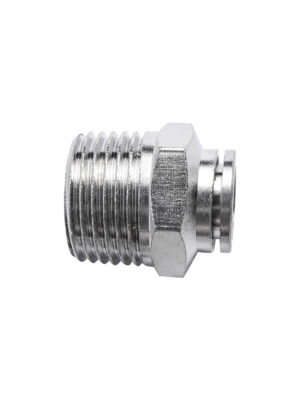 METAL PU FITTING STRAIGHT 10MM X 1/2' M