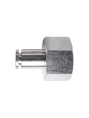 METAL PU FITTING STRAIGHT 6MM 1/2' F