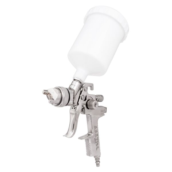 SG20PP882AG.jpg SPRAY GUN HVLP GRAVITY 1.4MM S/S NOZZLE & NEEDLE WITH PLASTIC CUP