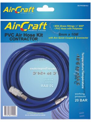 PVC HOSE 8MM X 10M WITH ARO QUICK COUPLER & CONNECTOR