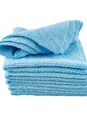 MICROFIBRE CLOTH DISP. BLUE 250MM X 250MM 200GSM 20PC T/BOX