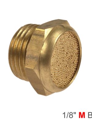 MUFFLER BRASS FLAT 1/8' MALE