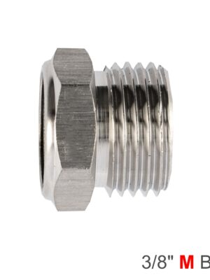 MUFFLER METAL FLAT 3/8' MALE