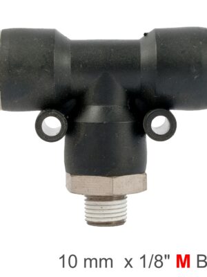 PU HOSE FITTING TEE 10MM-1/8 M