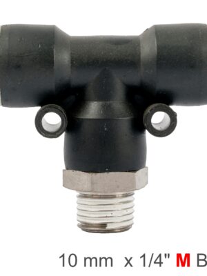 PU HOSE FITTING TEE 10MM-1/4 M