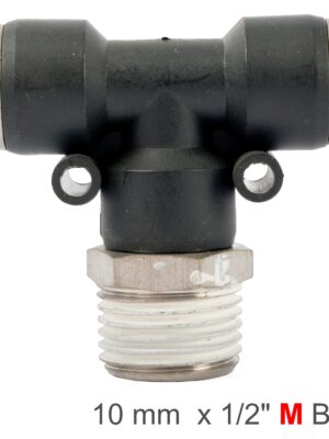 PU HOSE FITTING TEE 10MM-1/2 M