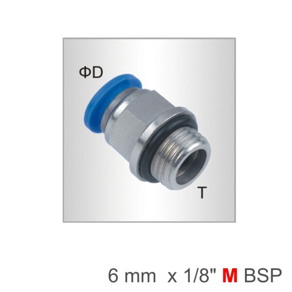 SPC06-G01.jpg PU FITTING STRAIGHT STUD /O-RING 6MM-1/8 M