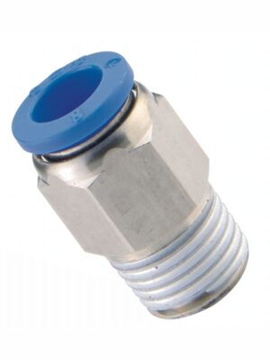 SPC06-M6.jpg PU HOSE FITTING STRAIGHT STUD 6MM-M6 MALE