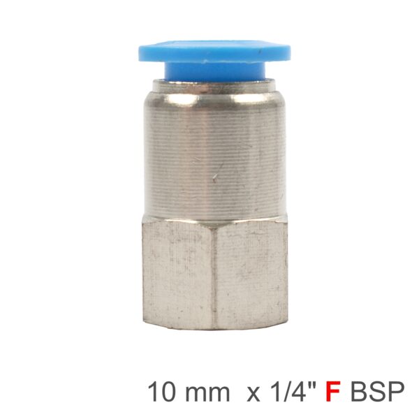 SPCF10-02.jpg PU HOSE FITTING STRAIGHT STUD 10MM-1/4 F