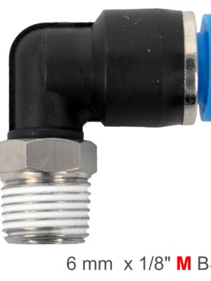ELBOW 6MM-1/8 M PU HOSE FITTING