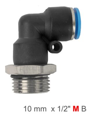 SPL10-G04.jpg PU HOSE FITTING ELBOW W/O-RING 10MM-1/2M