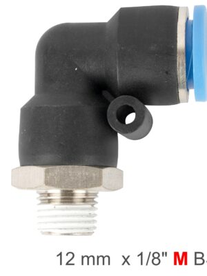 ELBOW 12MM-1/8 M PU HOSE FITTING