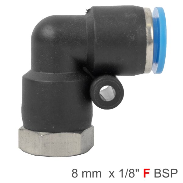 SPLF08-01.jpg PU HOSE FITTING ELBOW 8MM-1/8 F