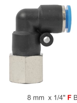 SPLF08-02.jpg PU HOSE FITTING ELBOW 8MM-1/4 F