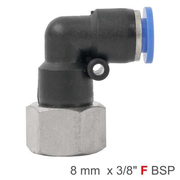 SPLF08-03.jpg PU HOSE FITTING ELBOW 8MM-3/8 F