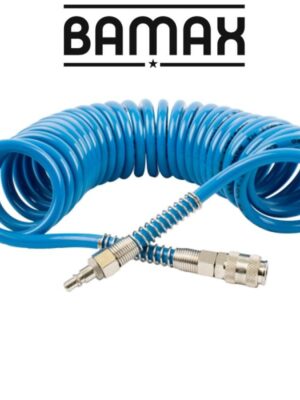 SPIRAL POLYP HOSE BLUE 8MMX12MMX8M WITH QUICK COUPLERS BX15PU8-8