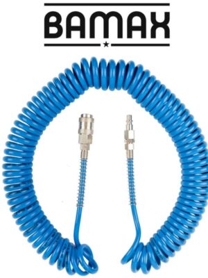 SPR201208.jpg SPIRAL POLYP HOSE BLUE 5MMX8MMX12M WITH QUICK COUPLERS BX15PU12-5
