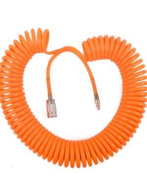 SPIRAL HOSE 15MX8MM W/ARO QUICK COUPLER
