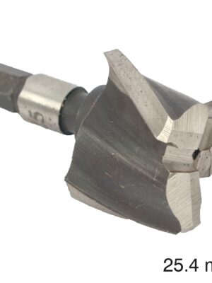 CUTTER 25.4MM /LOCK MORTICER FOR ALUMINIUM SNAP ON