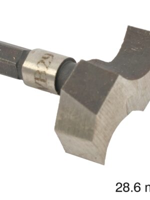 CUTTER 28.6MM /LOCK MORTICER FOR WOOD SNAP ON