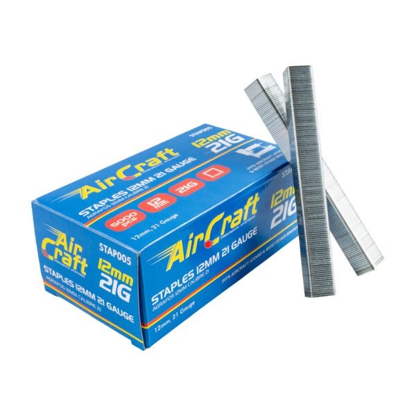 STAP005.jpg STAPLES 12MM 21 GAUGE 5000 PER BOX