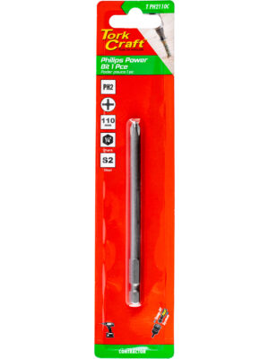 PHIL. PH2 X 110MM POWER BIT 1PC CARDED