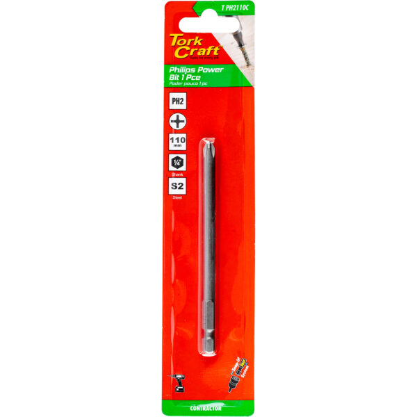 T20PH2110C.jpg PHIL. PH2 X 110MM POWER BIT 1PC CARDED
