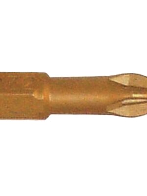 POZI 2 X 25MM INSERT BIT TORSION TITANIUM COATED PZ2