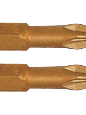 POZI 2 X 25MM INSERT BIT TORSION TIN COATED 2PCE PZ2