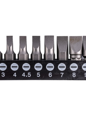 T20SC2500801C.jpg INSERT BIT SET 8PCE SLOTTED 3MM-9MM 25MM