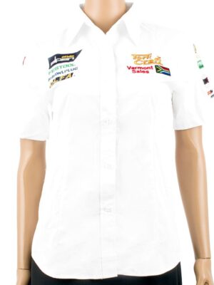 LADIES BLOUSE - WHITE 3/4 - LARGE