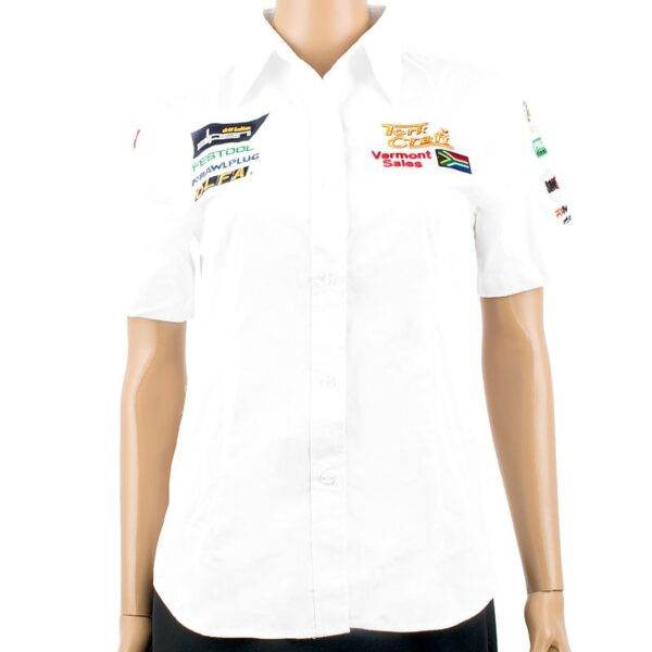 TC00205.jpg LADIES BLOUSE - WHITE 3/4 - 2X-LARGE