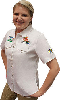 VERMONT LADIES COTTON SHIRT WHITE SMALL