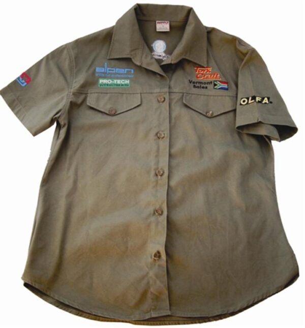 TC00603.jpg VERMONT LADIES BLOUSE LONG SLEEVE OLIVE LARGE