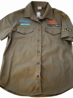 VERMONT LADIES BLOUSE LONG SLEEVE OLIVE 2X-LARGE