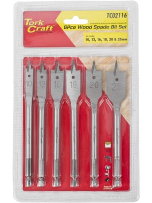 TC02116.jpg SPADE BIT SET 6PCE