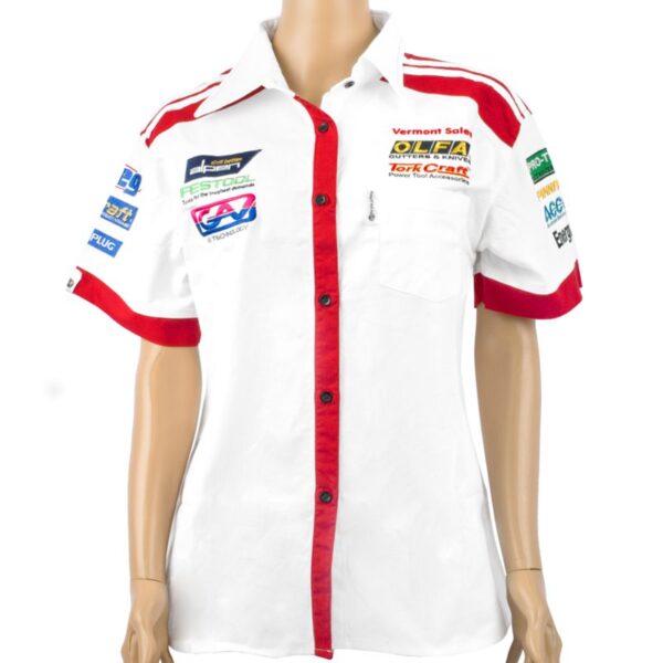 TC027904.jpg VERMONT LADIES - WHITE/RED COTTON SHIRT - X-LARGE
