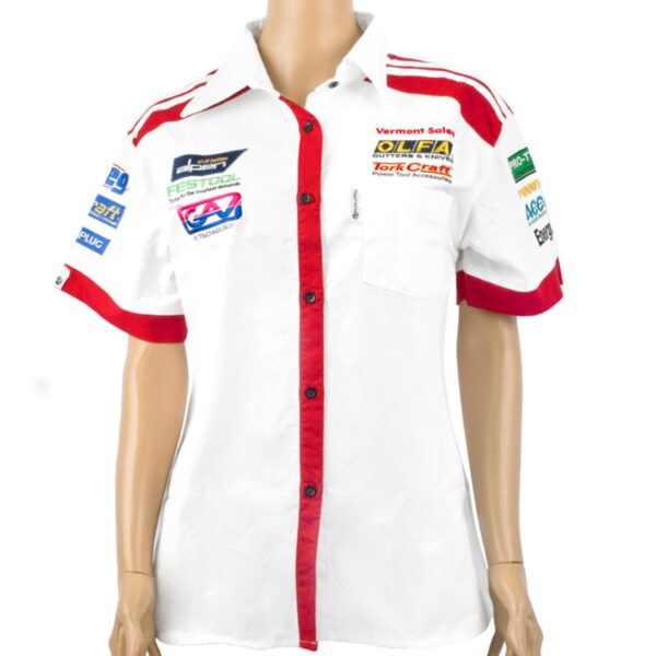 TC027905.jpg VERMONT LADIES - WHITE/RED COTTON SHIRT - 2X-LARGE
