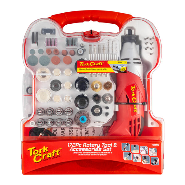 TC08172.jpg MINI ROTARY TOOL 170W AND ACCESSORY KIT 172 PC IN PLASTIC CASE