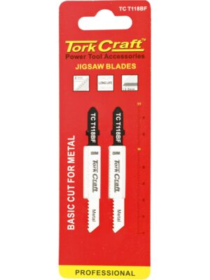 U-SHANK JIGSAW BLADE 12TPI METAL 2MM 2PC