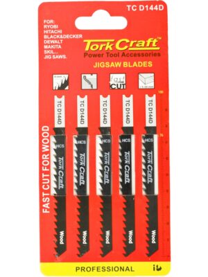 U-SHANK JIGSAW BLADE 6TPI WOOD 4MM 5PC