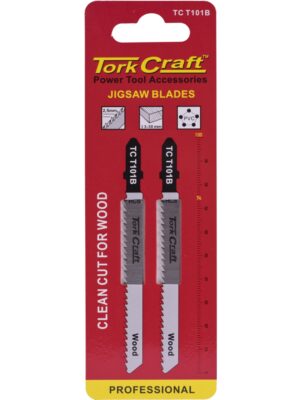 T-SHANK JIGSAW BLADE FOR WOOD 2.5MM 10TPI 100MM 2PC