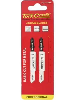 T-SHANK JIGSAW BLADE FOR METAL 1.2MM 21TPI 75MM 2PC