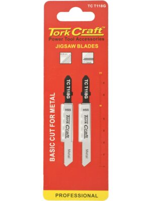 T-SHANK JIGSAW BLADE FOR METAL .8MM 28TPI 75MM 2PC