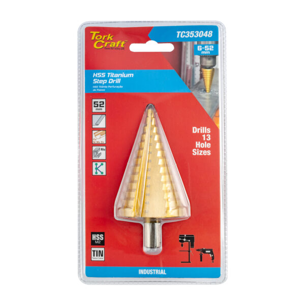 TC353048.jpg STEP DRILL HSS 6-52MM M2 CARDED
