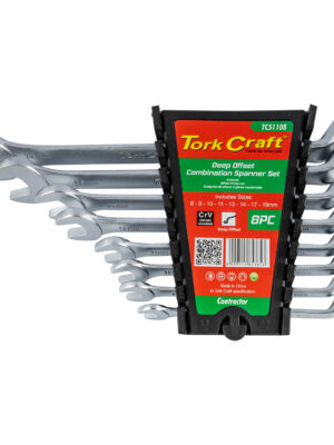 8PCS DEEP OFFSET COMBINATION SPANNER SET 8-9-10-11-13-14-17-19MM