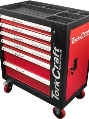 TORK CRAFT 6 DRAWER ROLLER CAB TOOL BOX ON CASTORS WITH 184PC OF STOCK