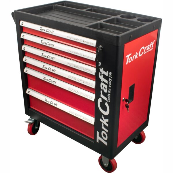 TORK CRAFT 6 DRAWER ROLLER CAB TOOL BOX ON CASTORS WITH 184PC OF STOCK