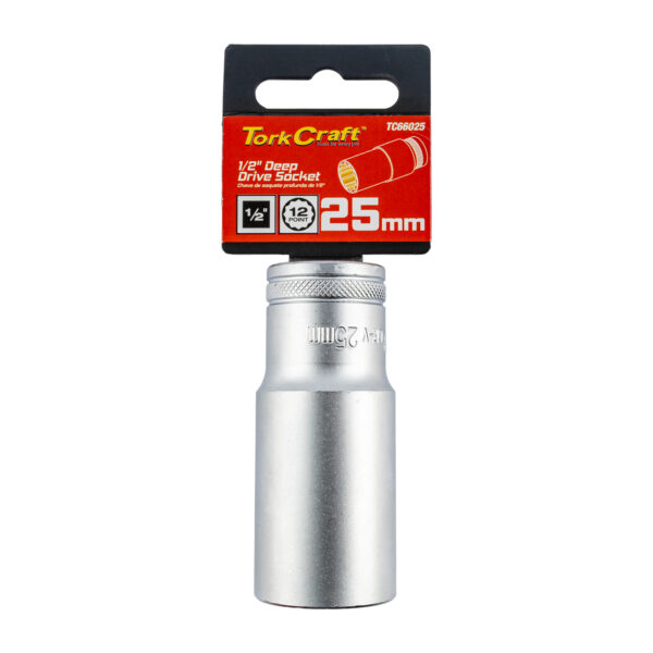 TC66025.jpg SOCKET 25MM 1/2' DR DEEP SOCKET CRV 12 POINT